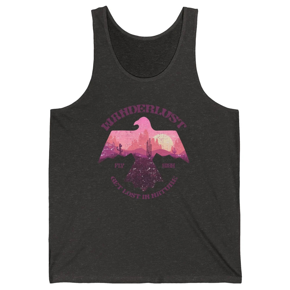 Retro Adventure Wanderlust Get Lost In Nature Travel Western Unisex Jersey Tank