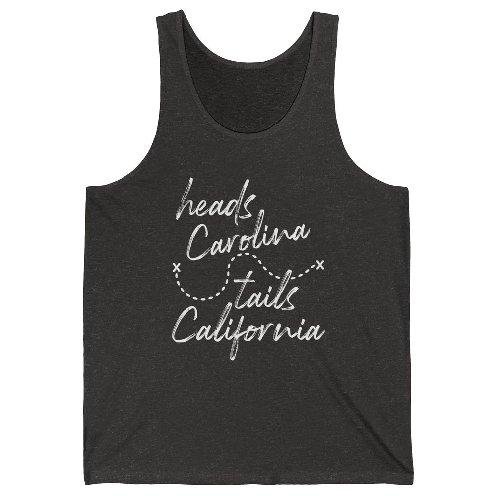 Retro 90s Heads Carolina Tail California Beach Summer Travel Unisex Jersey Tank