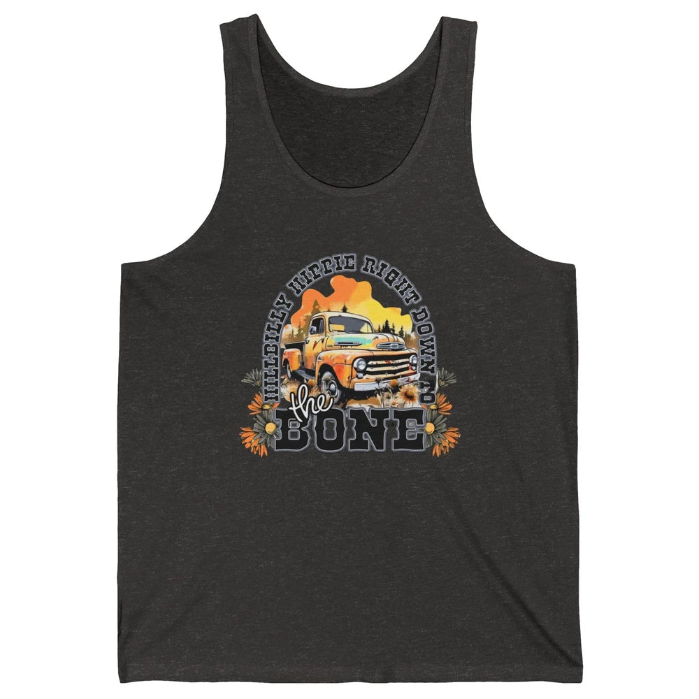 Retro Desert Truck Hippie Hillbilly Western Country Cowgirl Unisex Jersey Tank