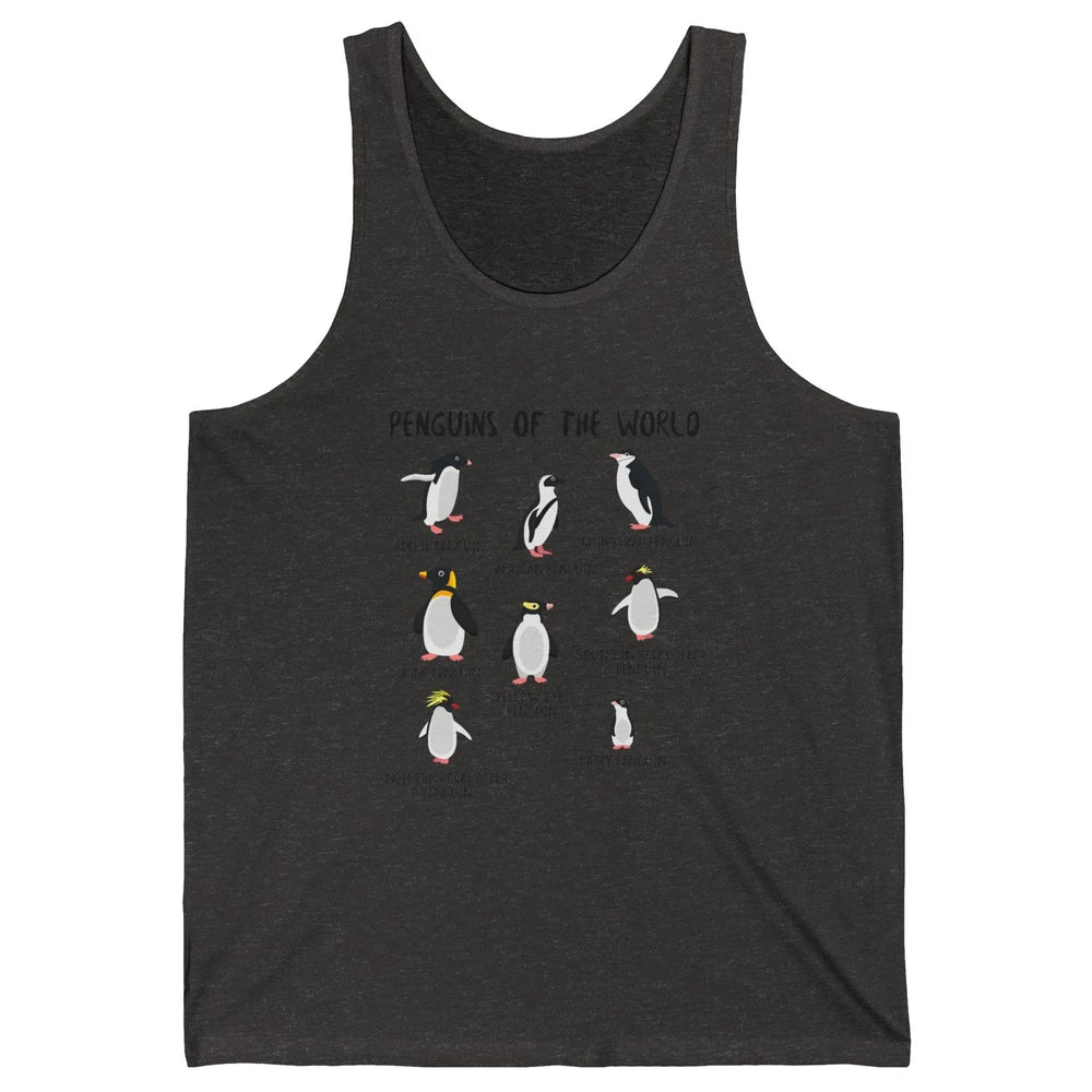 Penguins Of World With Headband Baby Penguins Wild Animal Unisex Jersey Tank