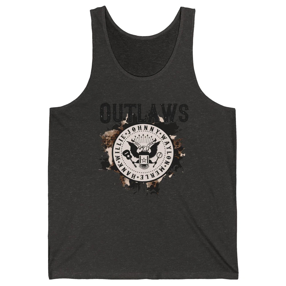 Retro Cowboy Bird Outlaws Western Country Music Cowgirl Unisex Jersey Tank
