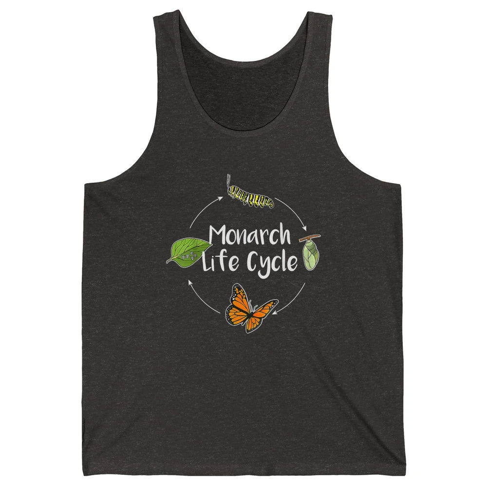 Monarch Life Cycle Cute Butterfly Caterpillar Humor Animal Unisex Jersey Tank