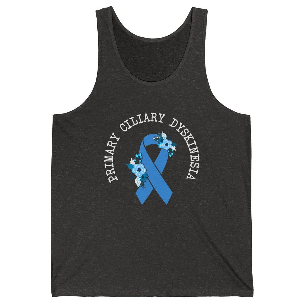 Primary Ciliary Dyskinesia Blue Ribbon Respiratory Diseases Unisex Jersey Tank