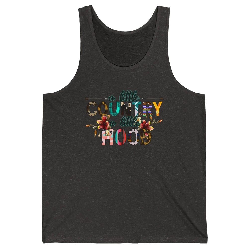 A Little Hood A Little Country Turquoise Western Country Unisex Jersey Tank