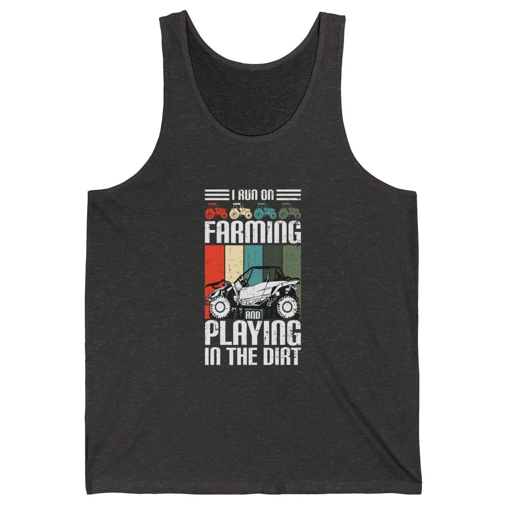 Retro Play In Dirt UTV Mud Riding Dirty SXS Rider Offroad Unisex Jersey Tank