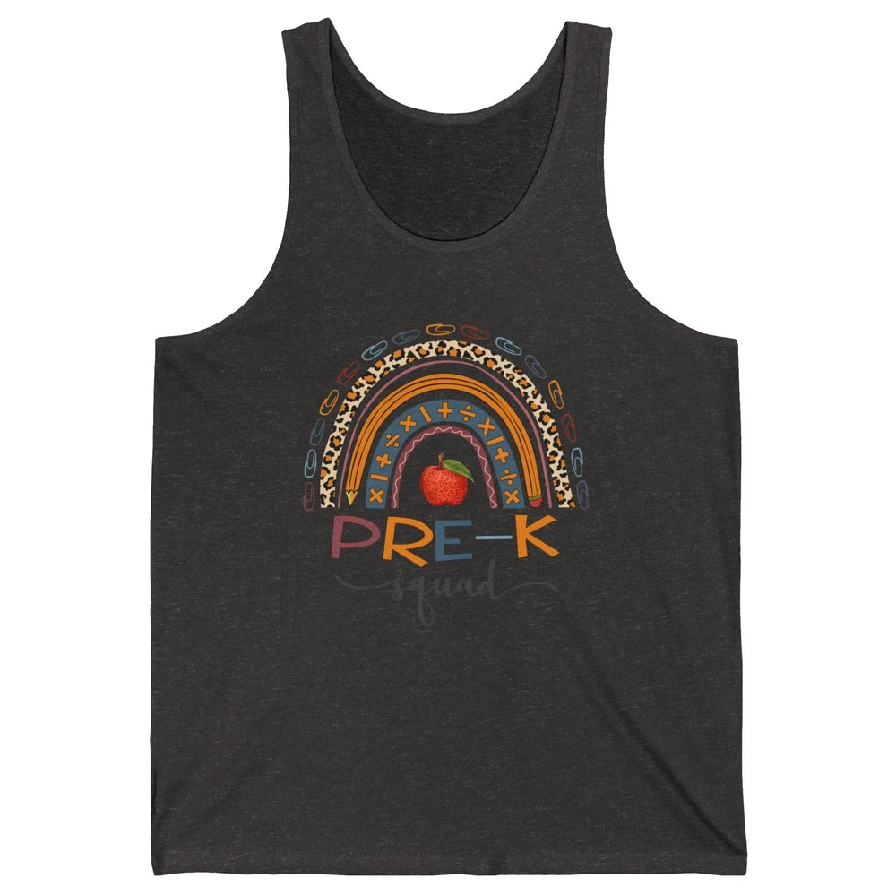 Pre-K Squad Rainbow Preschool Teacher Back To School Gift Unisex Jersey Tank