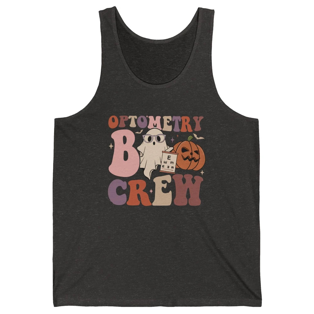 Optometry Boo Crew Halloween Ophthalmic Tech Optometrist Unisex Jersey Tank