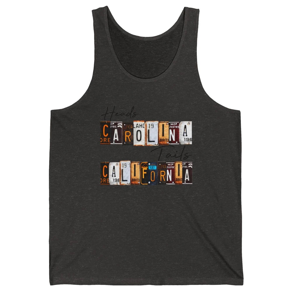 Vintage Heads Carolina Tail California Western Country Gift Unisex Jersey Tank