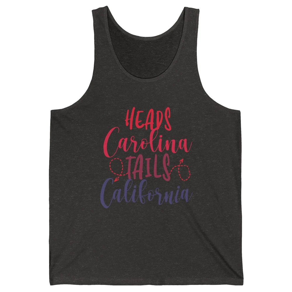 Heads Carolina Tail California Western Summer Beach Paradise Unisex Jersey Tank