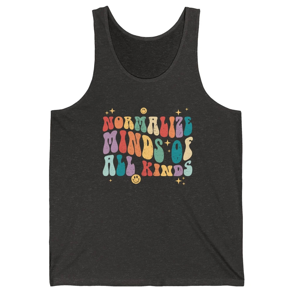 Retro Autism Normalize Minds Of All Kinds Neurodiversity Unisex Jersey Tank