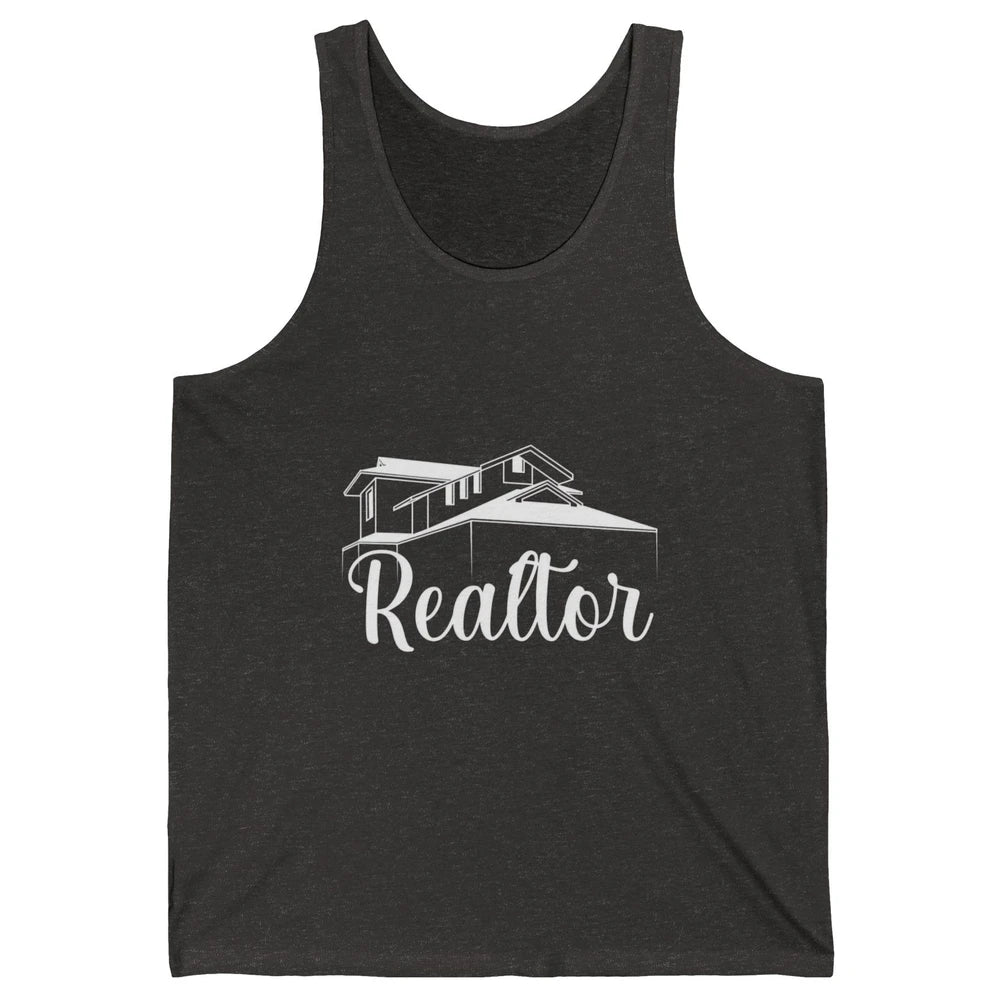 Real Estate Realtor Be There For You House Agent Close Deal Unisex Jersey Tank