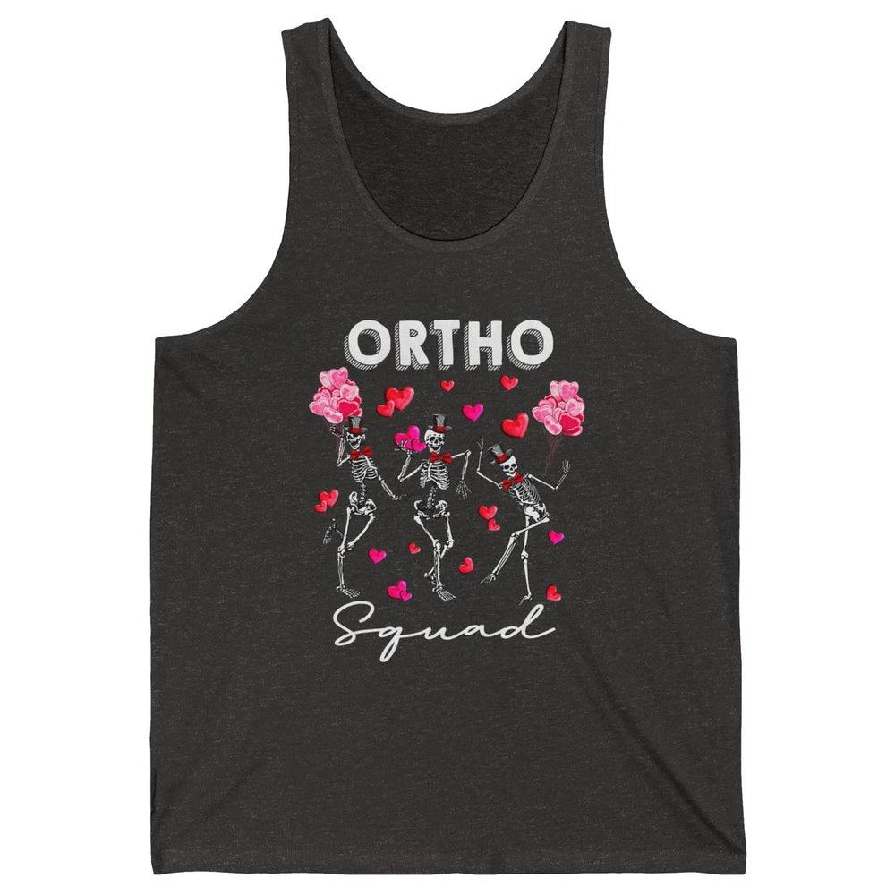 Ortho Nurse Valentine Skeleton Dancing Orthopedic Nursing Unisex Jersey Tank