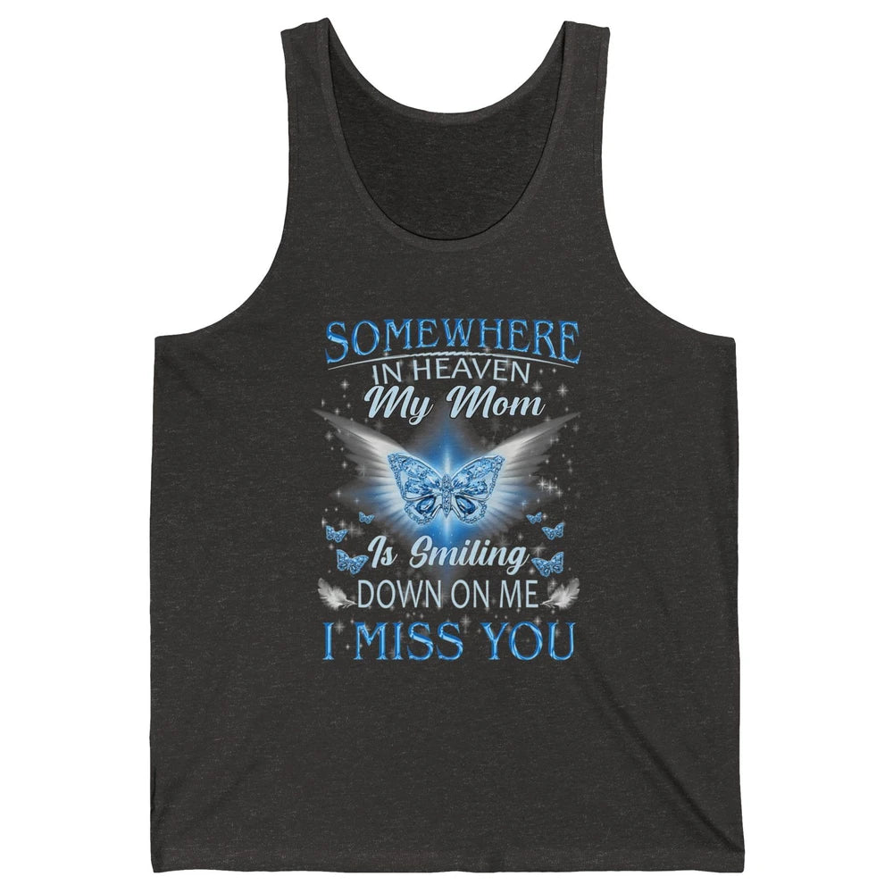 My Mom In Heaven Angel Wings Mother Memories Forever Love Unisex Jersey Tank