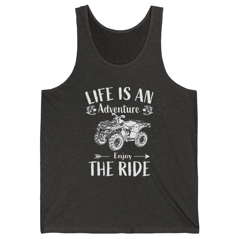Retro Enjoy The Ride ATV Rider UTV Mud Riding SXS Offroad Unisex Jersey Tank