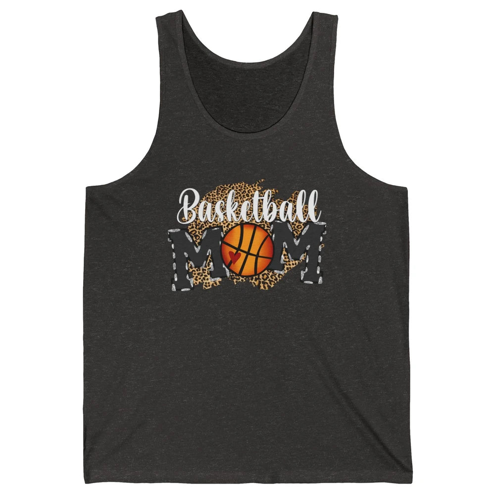 Leopard Basketball Mom Proud Basketball Players Mom Gift Unisex Jersey Tank