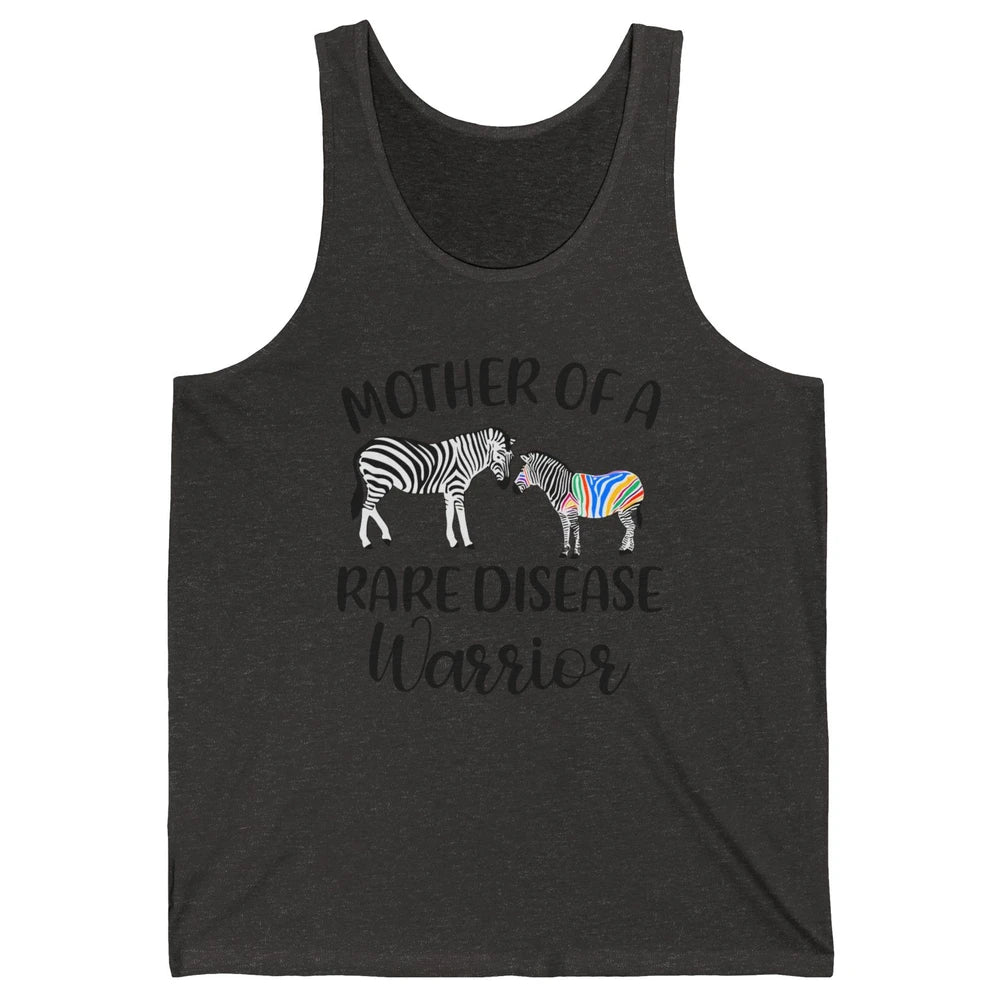 Mother Of A Rare Disease Warrior Zebra Rare Disease Mom Unisex Jersey Tank