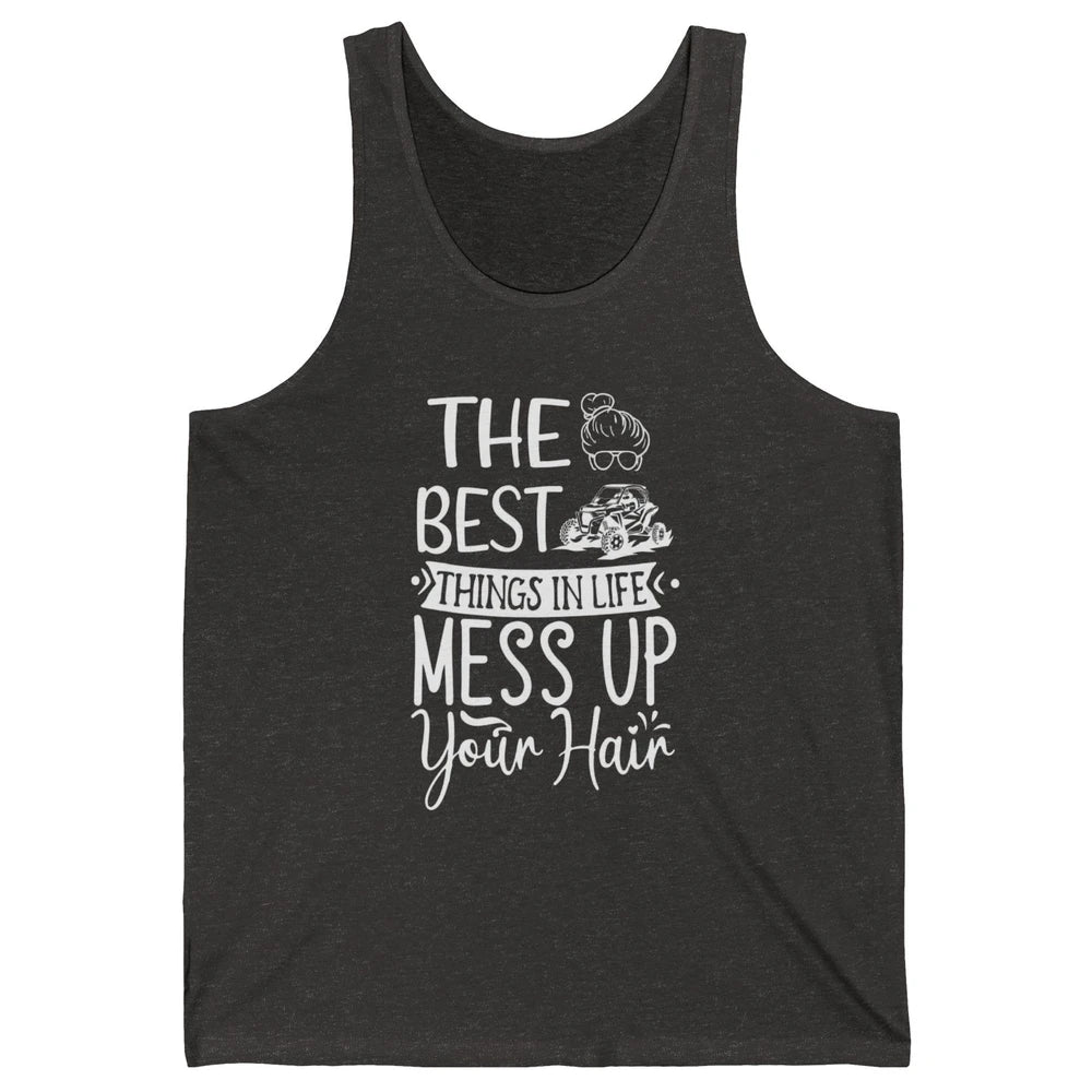 Messy Up Your Hair Women Mud Rider UTV Retro ATV SXS Offroad Unisex Jersey Tank