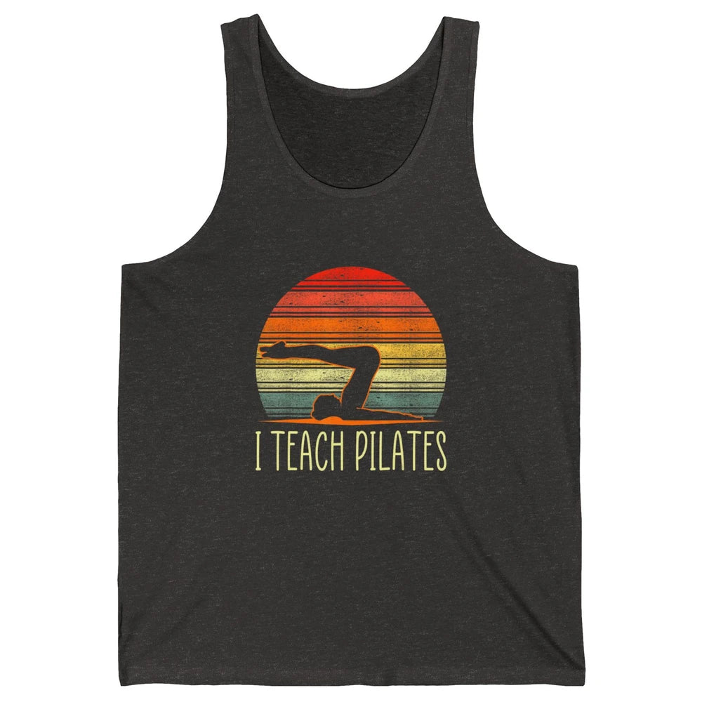 Retro Instructor Teacher Gym Teach Pilates Workout Fitness Unisex Jersey Tank