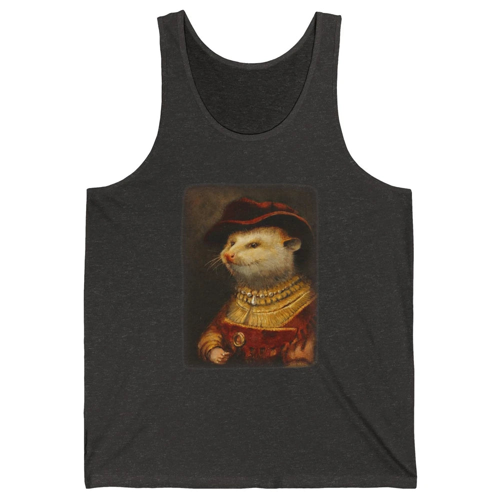 Retro Noble Opossum Young Gallant Western Opossum Art Unisex Jersey Tank