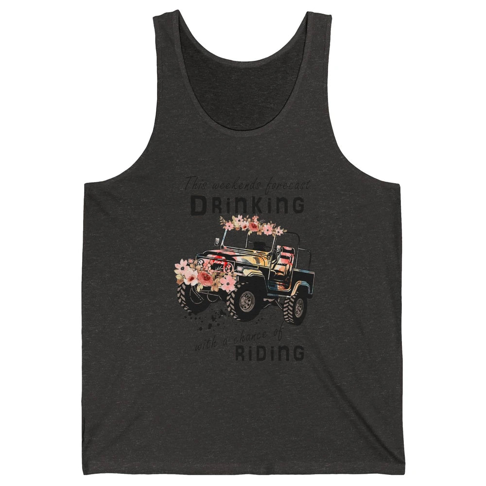 Drinking With Chance Riding Truck Mud UTV ATV SXS Offroad Unisex Jersey Tank