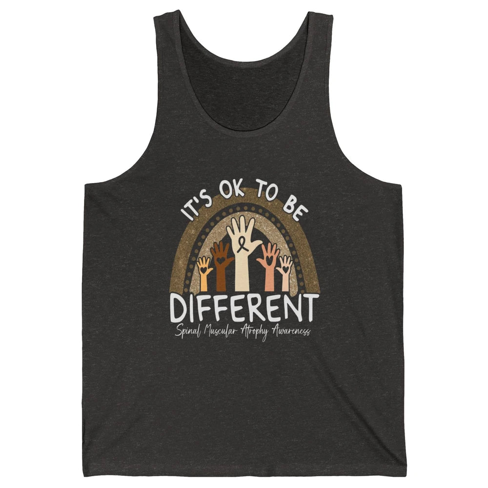 OK Be Different Rainbow Warrior Spinal Muscular Atrophy SMA Unisex Jersey Tank