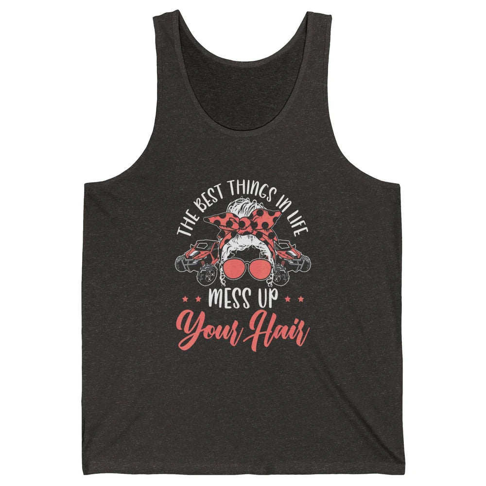 Messy Up Your Hair Women Mud Rider UTV Retro ATV SXS Offroad Unisex Jersey Tank