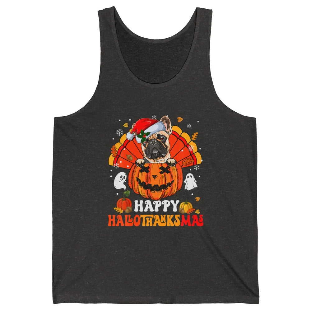 Mummy French Bulldog Dog Witch Happy Halloween Spooky Season Unisex Jersey Tank