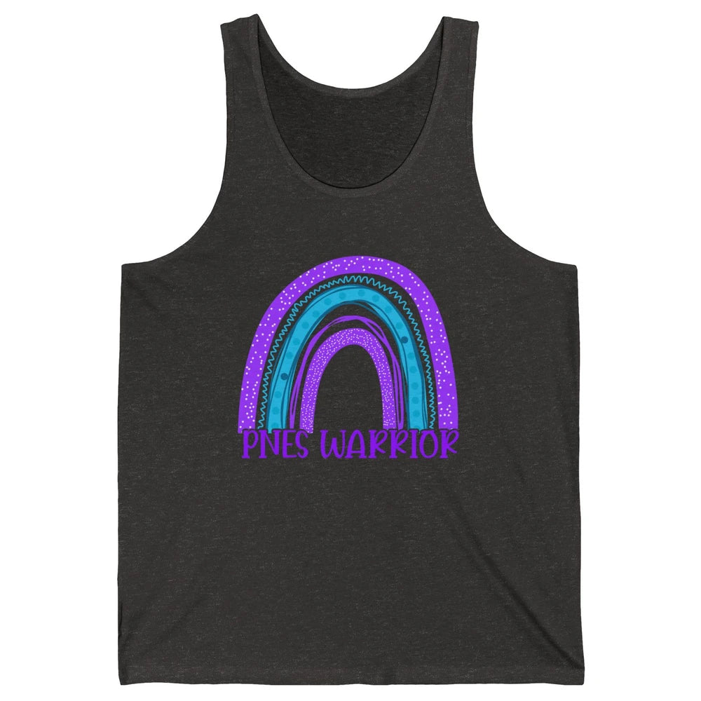 Psychogenic Non-epileptic Seizures PNES Purple Teal Rainbow Unisex Jersey Tank