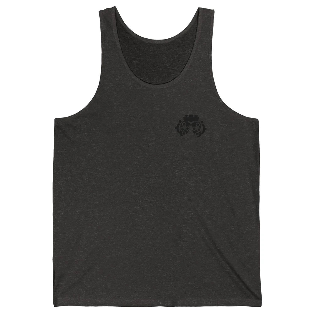 Phoropter One Or Two Optometrist Optician Optometry Pocket Unisex Jersey Tank