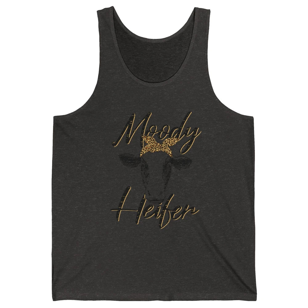 Funny Heifer Retro Bandana Moody Heifer Farmer Cow Lovers Unisex Jersey Tank