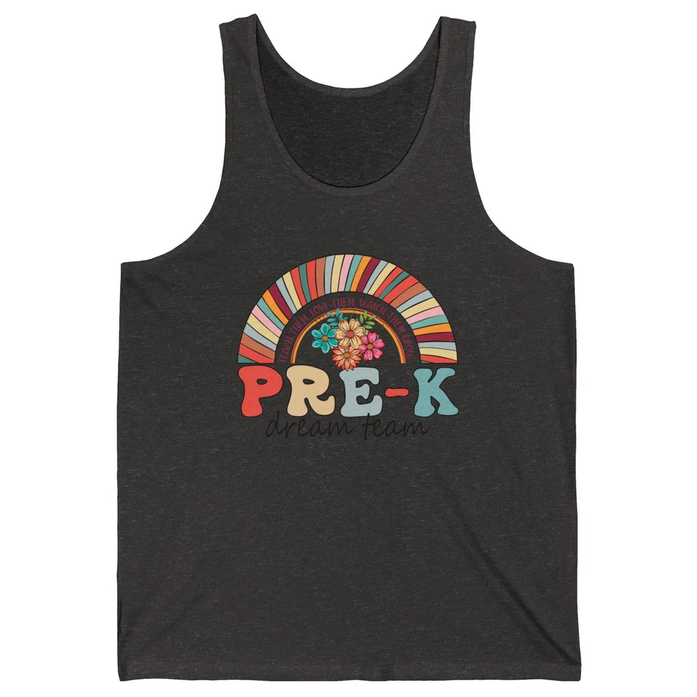 Pre-K Dream Team Rainbow Kinder Pre-K Teacher Back to School Unisex Jersey Tank