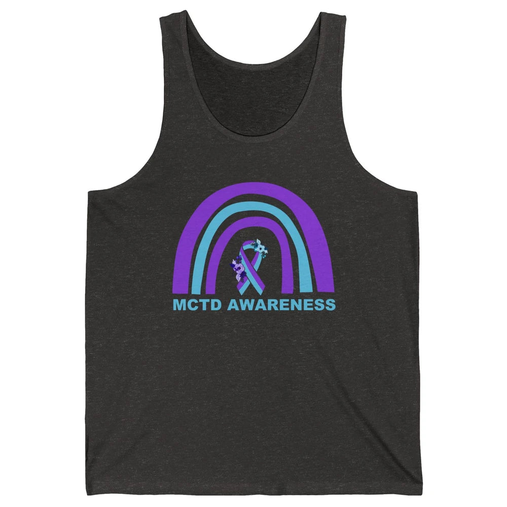 Mixed Connective Tissue Disease Awareness MCTD Floral Ribbon Unisex Jersey Tank