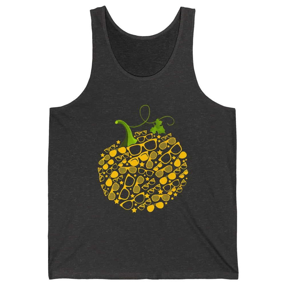 Pumpkin Glasses Optometry Optician Halloween Spooky Season Unisex Jersey Tank