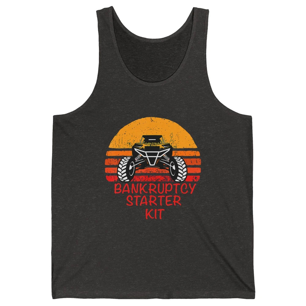 Retro Bankruptcy Starter Kit Mud Ride UTV SXS Offroad Racer Unisex Jersey Tank