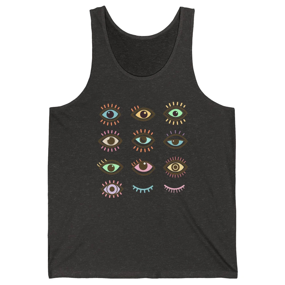 Ophthalmic Technician Tech Optometry Optician Eyes Rainbow Unisex Jersey Tank
