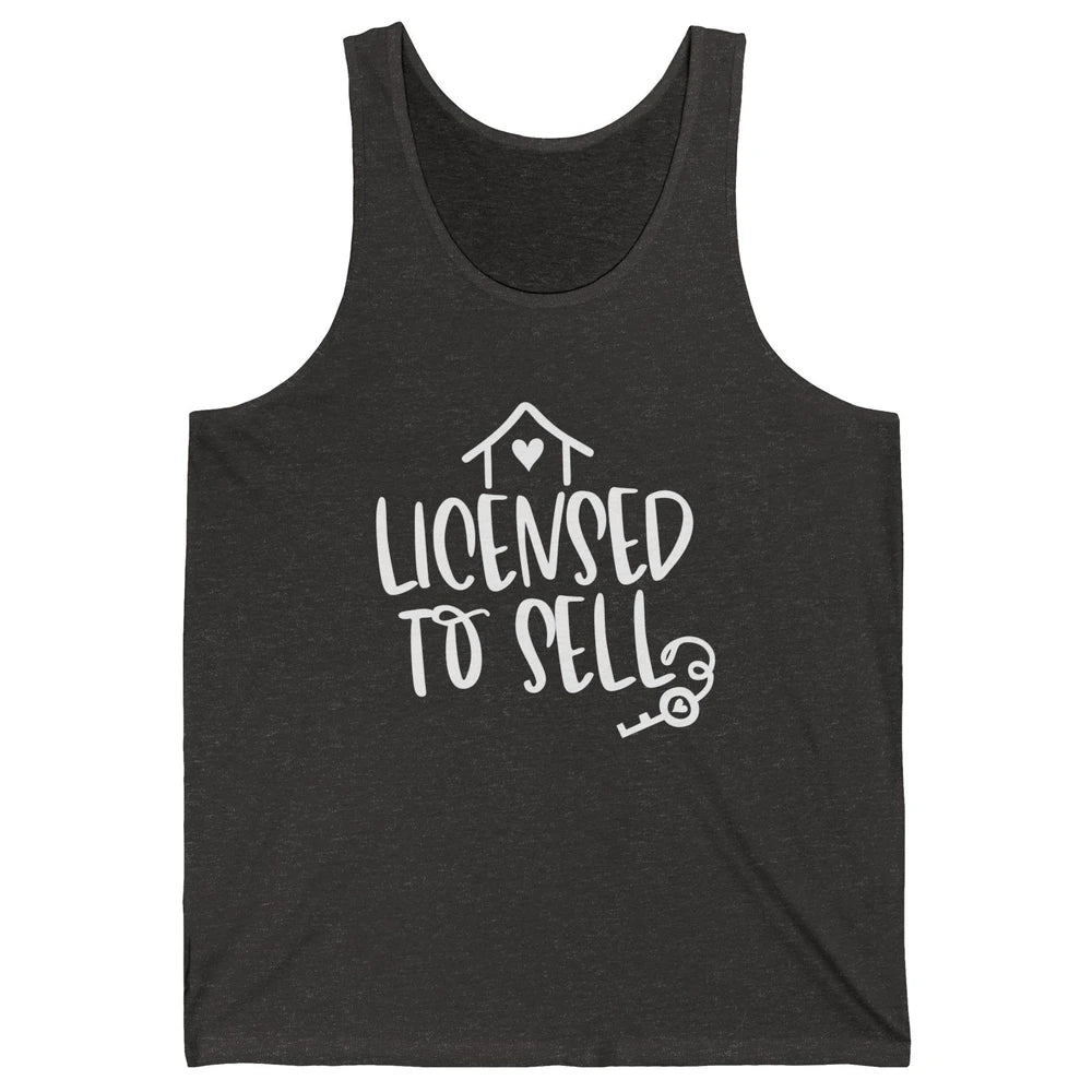 Realtor Licensed To Sell Real Estate Agent Housing Investors Unisex Jersey Tank