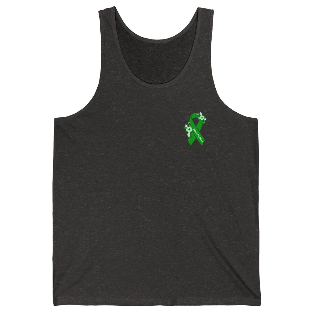 PANS/PANDAS Awareness Floral Green Ribbon Pans Disease Unisex Jersey Tank