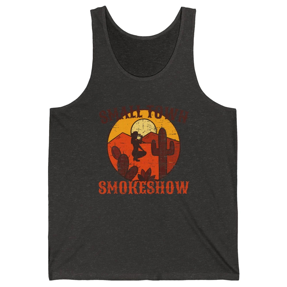 Retro Cowgirl Desert Small Town Smokeshow Western Country Unisex Jersey Tank