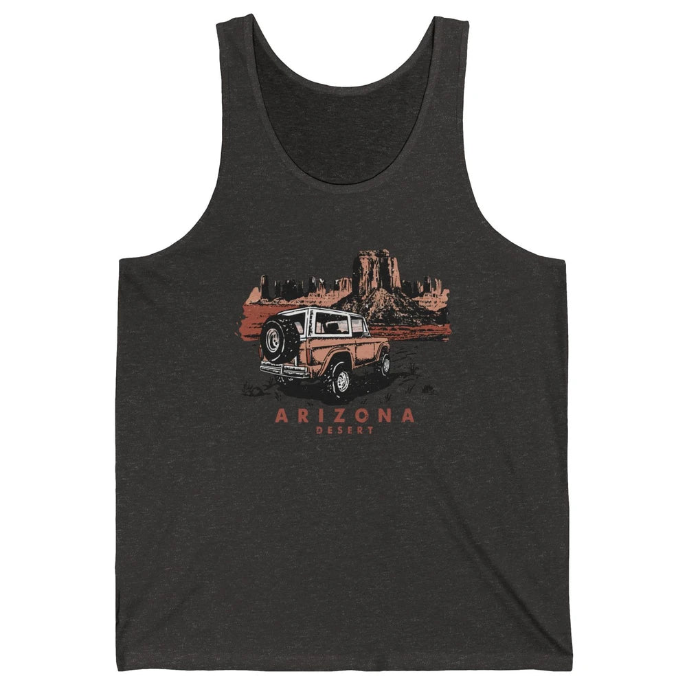 Retro Arizona Desert Truck Country Adventure Nature Lovers Unisex Jersey Tank