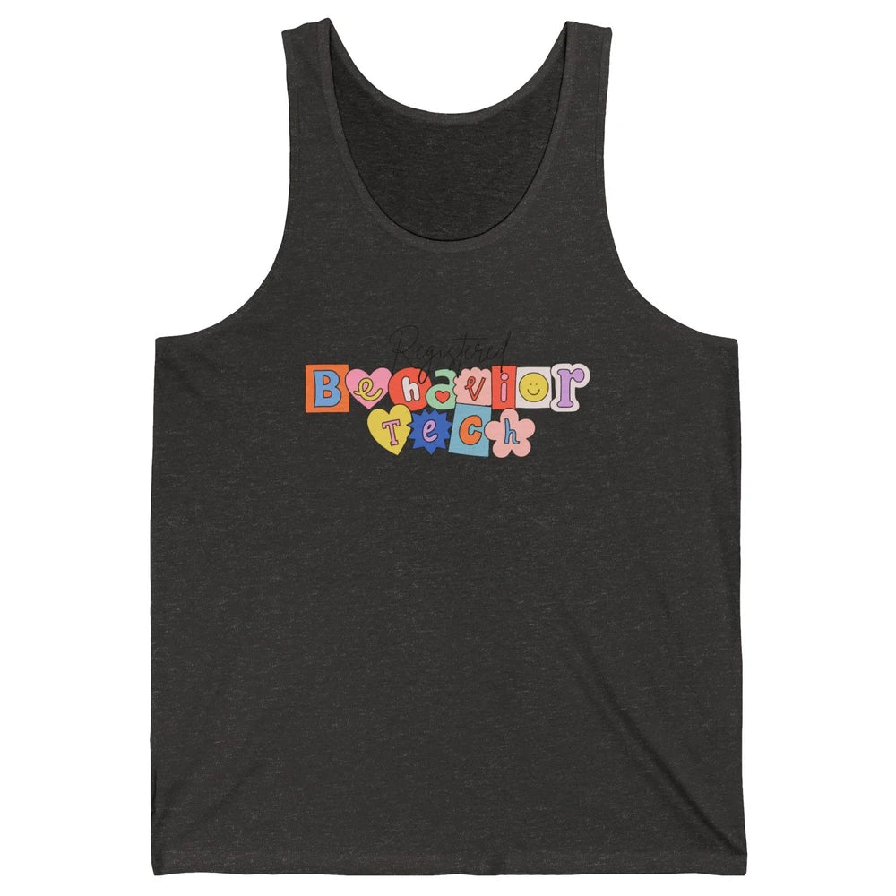 ABA Therapist Registered Behavior Tech RBT Behavior Analyst Unisex Jersey Tank