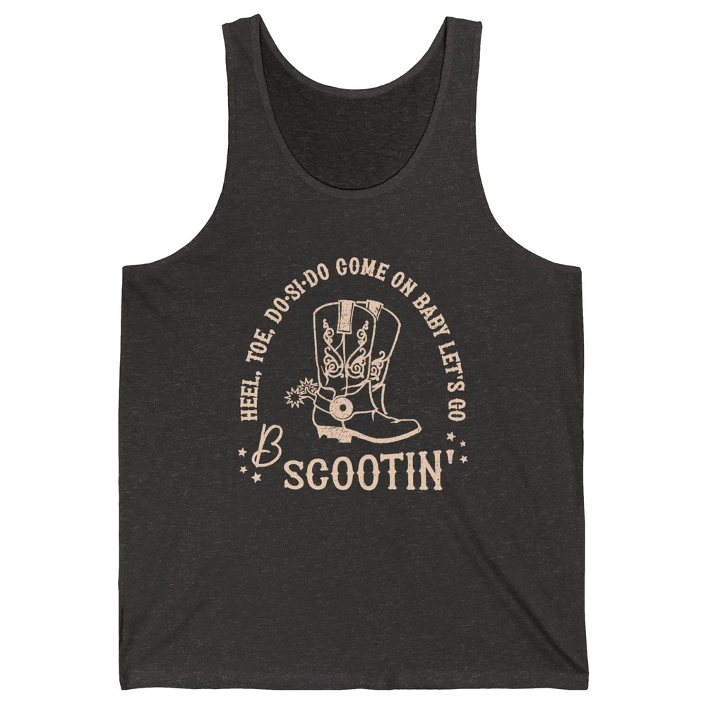 Retro Cowboy Come On Boot Scootin' Boogie Western Country Unisex Jersey Tank