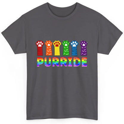 Purride Funny Cat Lover LGBT Pride Awareness Gift LGBT Month Classic Unisex T-Shirt