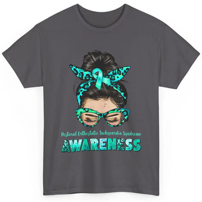 Postural Orthostatic Tachycardia Syndrome Ribbon Messy Bun Classic Unisex T-Shirt