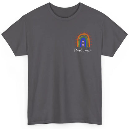 Rainbow Proud Bestie Proud Ally LGBT Gay Pride Month Classic Unisex T-Shirt
