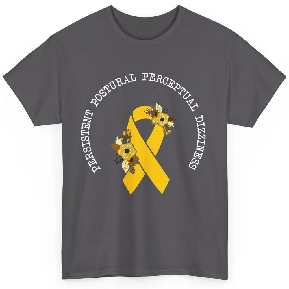 Persistent Postural-perceptual Dizziness PPPD Yellow Ribbon Classic Unisex T-Shirt