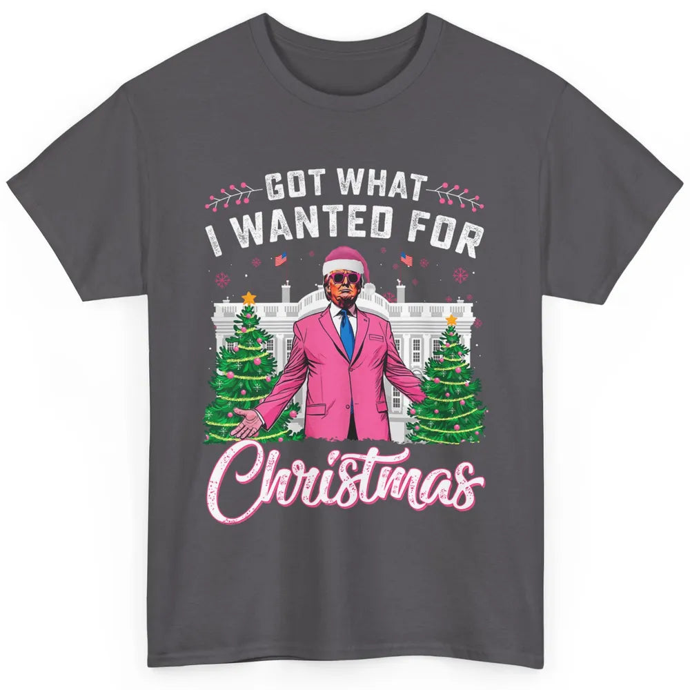 Funny Got What I Wanted For Christmas Trump Political Sarcastic Donald Trump Xmas Classic Unisex T-Shirt