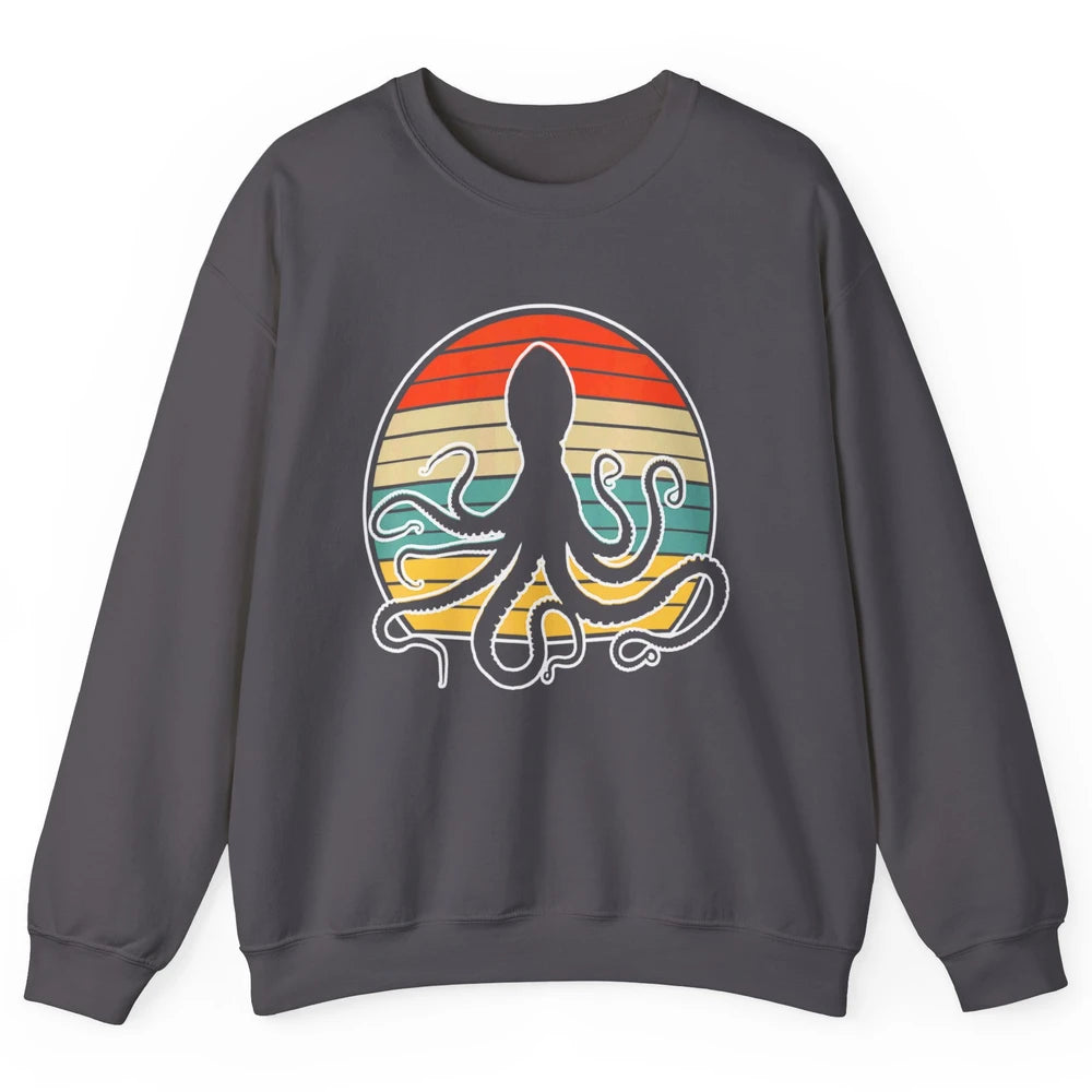 Retro Octopus Kraken Ocean Sea Creature Pirate Vintage Humor Unisex Crewneck Sweatshirt