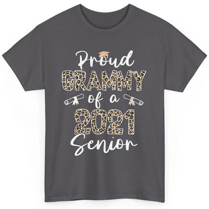 Proud Grammy Of A 2021 Senior Senior 2021 Grad Party Leopard Classic Unisex T-Shirt