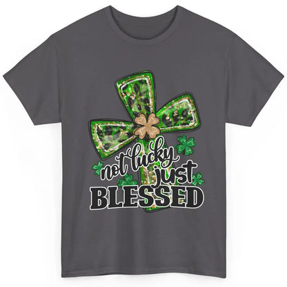 Not Lucky Just Blessed Patrick's Day Christian Faith Clovers Classic Unisex T-Shirt