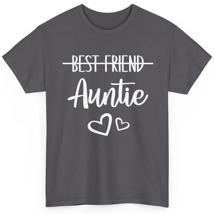 Promoted From Bestie To Auntie Pregnancy Reveal Bestfriend Classic Unisex T-Shirt